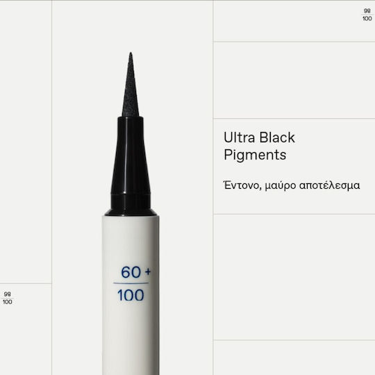Korres Liquid Color Waterproof Pen Eye Liner 01 Black 1ml