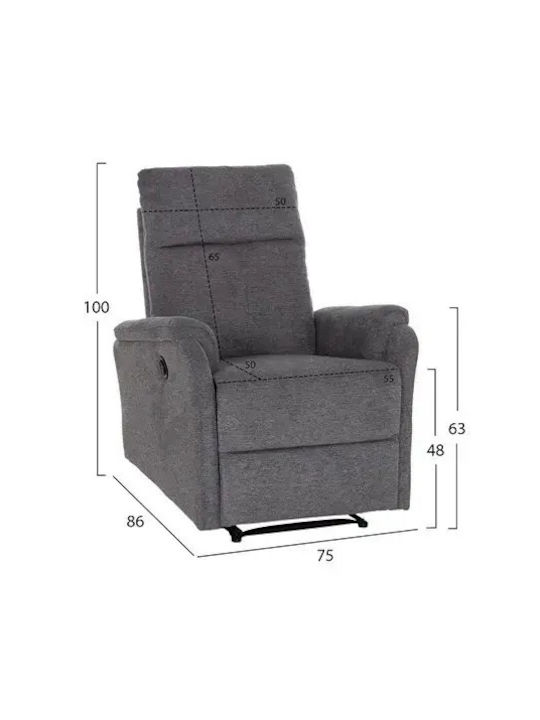 Fatsoules Fatsoules Nursing Chair with Footrest Grey