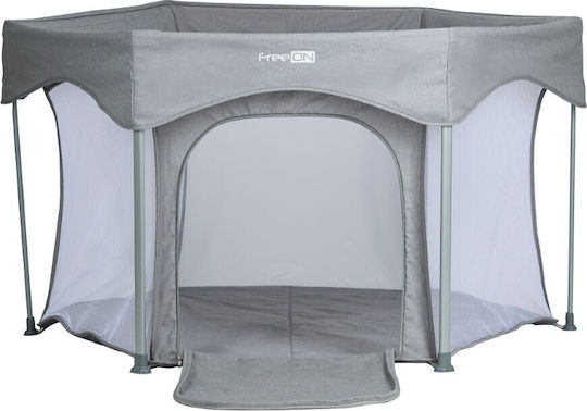 FreeOn Playpen With Mattress Gray 74x117cm