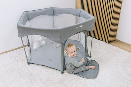 FreeOn Playpen With Mattress Gray 74x117cm