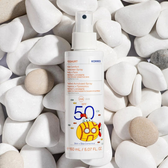 Korres Yoghurt Kids Comfort Kids Sunscreen Spray SPF50 150ml