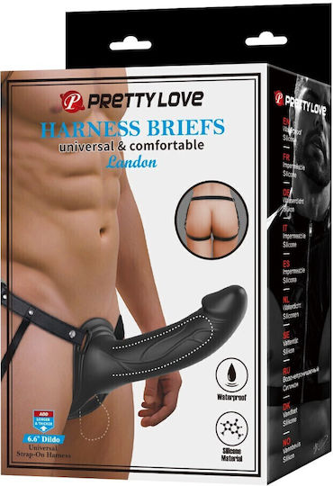 Pretty Love Landon Harness Briefs Black