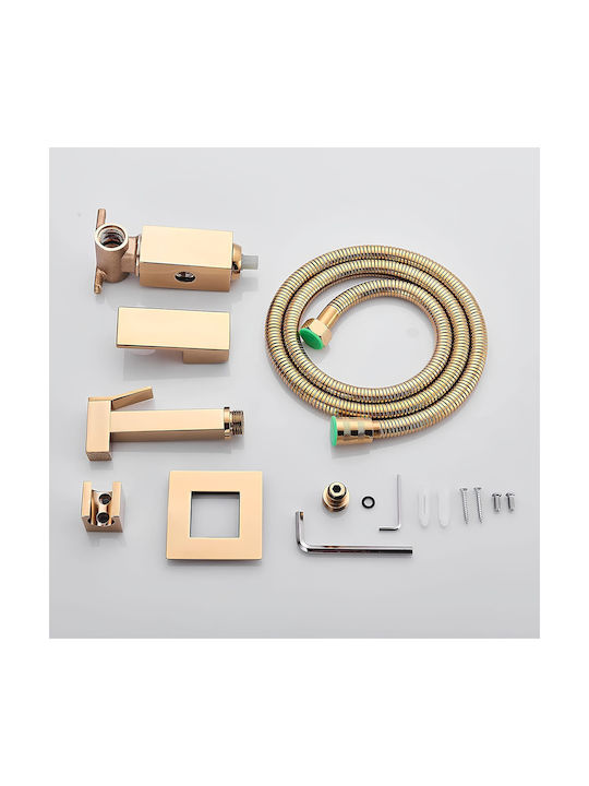 Wand Bidetarmaturen Gold