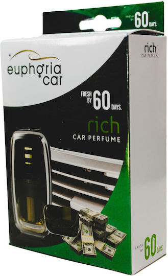 Euphoria Car Окачен Течен Ароматизатор За Кола Канела Ванилия Черен 7мл