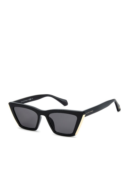 Prive Revaux Women’s Sunglasses with Black Horn-Rimmed Frame and Black Lens PR3000/G/S 807/IR