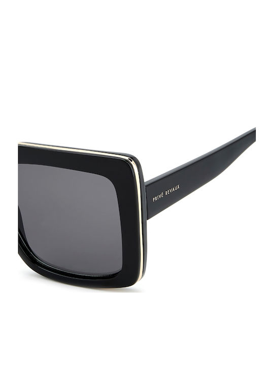 Prive Revaux Women’s Sunglasses With Black Horn-Rimmed Frame And Black Lens PR3001/G/S 807/IR