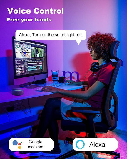 Smart Διακοσμητικό Φωτιστικό Smart LED RGB Μπάρα