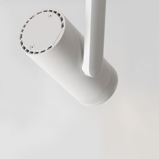 Spot Led Bianco Reglabil Alb Cu 12 Lumini În Culoare Albă