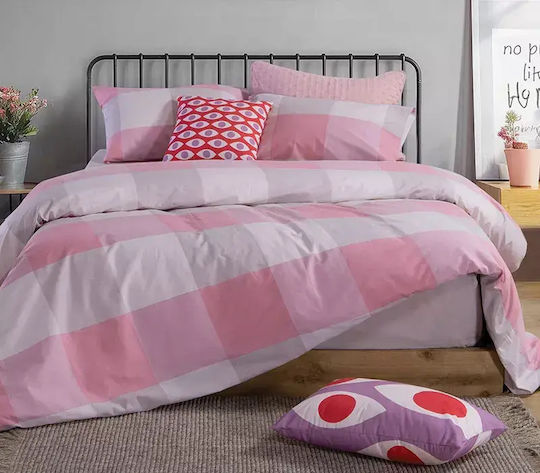 Nef-Nef Homeware Casual Bed Sheets Set King Size With Rubber Hugger 240x270+35cm 4 Pieces