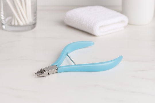 Cuticle Remover Clipper Ubx Stainless Steel Plastic 9.5 X 6 Cm Blue