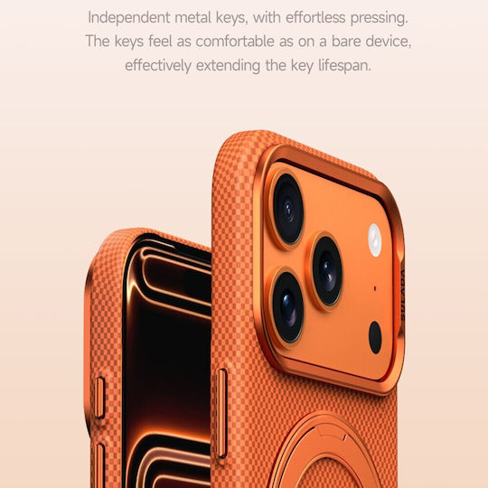 Sulada Rückseitencover Aramidfaser Kunststoff Blau Für iPhone 17 Pro Max