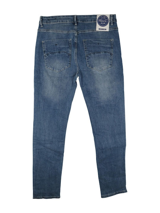 Men's Jeans Pants with Slim Fit Light Blue