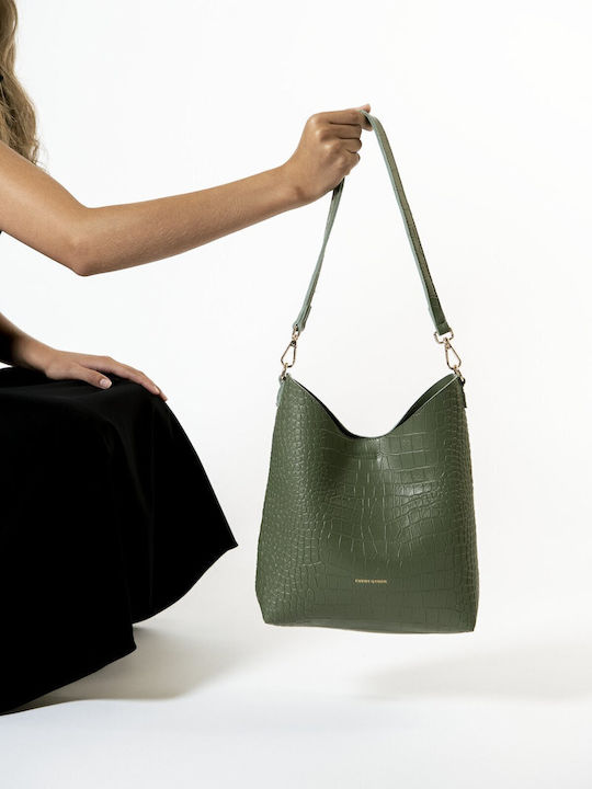 Damen-Schultertasche Grün