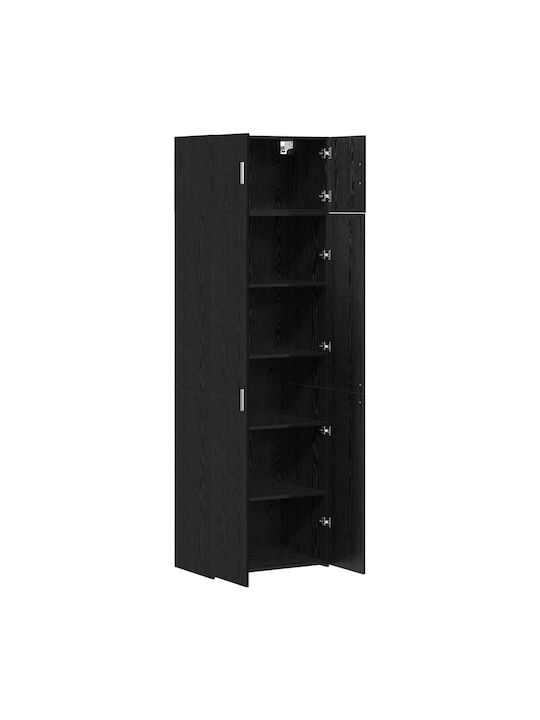 Βιβλιοθήκη Μαύρος Δρυς 70x42.5x225εκ.