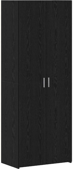 Bookcase Black Oak 70x42.5x225 cm