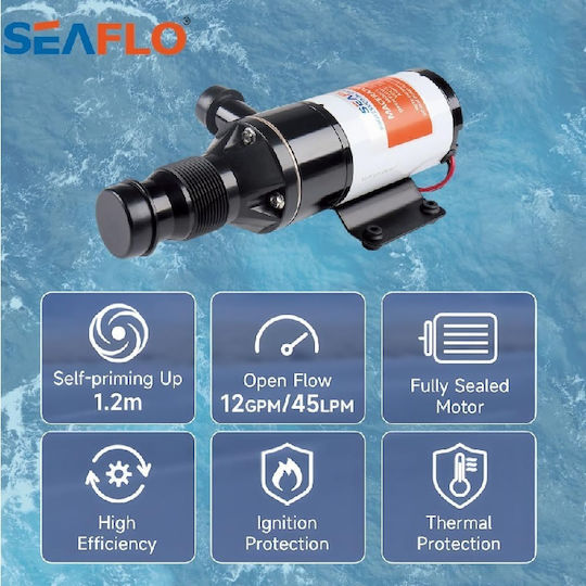 Seaflo Αντλία Λυμάτων για Σκάφος 12V