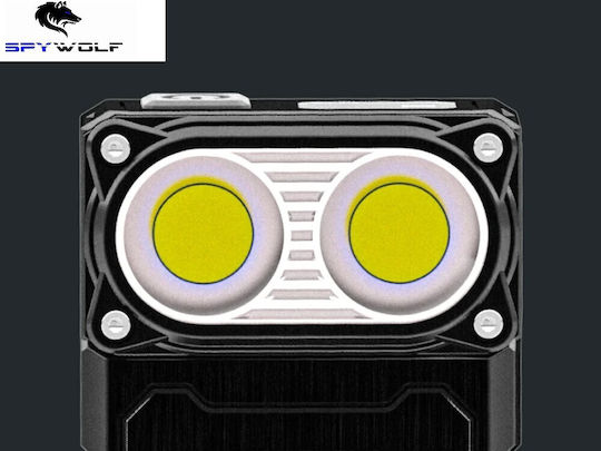 Spywolf Rechargeable LED Head Flashlight IP45 with Maximum Brightness 3600lm 4pcs