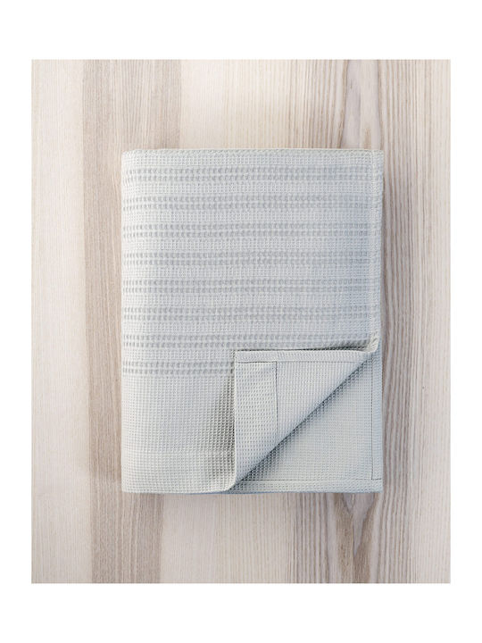 Nima Κουβέρτα Πικέ Υπέρδιπλη 220x240εκ. Dune Gray