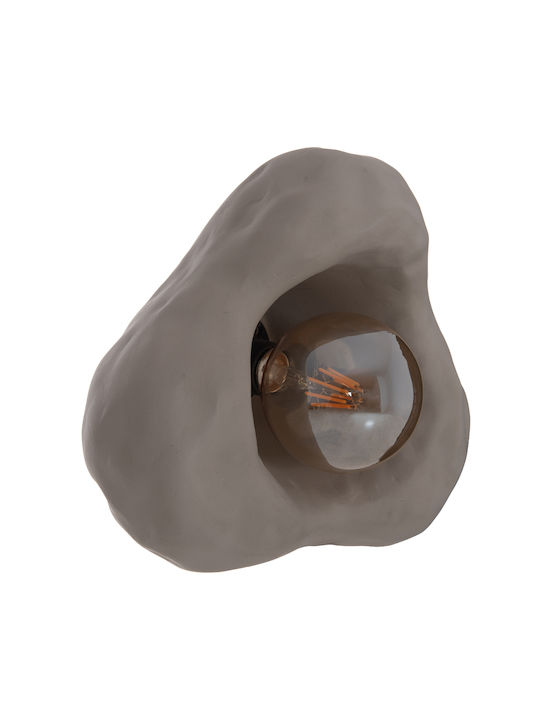HomeMarkt Luxon Φωτιστικό Τοίχου με Ντουί E27 Γκρι 28x15εκ.