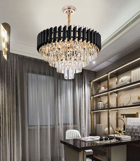 Lampa Candelabru Suspendat Auriu pentru 4 Becuri E14