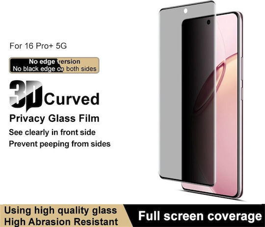 Imak Privacy Full Face Tempered Glass Μαύρο (Realme 16 Pro Plus 5g)