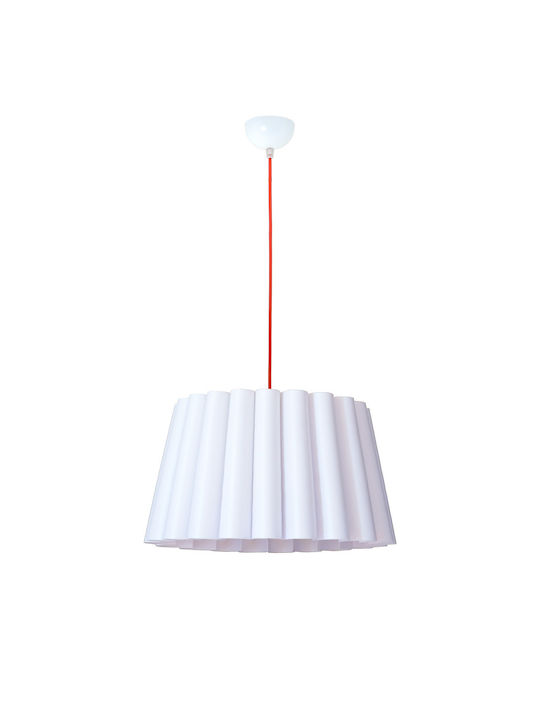 Veis Aether Lumini Suspendate Alb Cu Bază De Bec E27 42x42x25cm