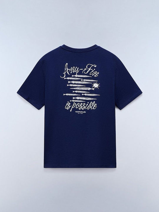T-shirt Navy Μπλε