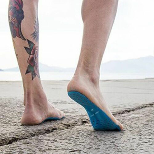 Set 2 Selbstklebende Fußpolster Für Spaziergänge Am Strand Zola Größe L Blau