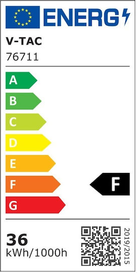 V-TAC Parallelogram Outdoor LED Panel 30W with Natural White Light 4000K 42x6.5cm