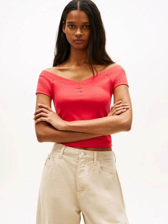 Tommy Hilfiger Bluza Roșie