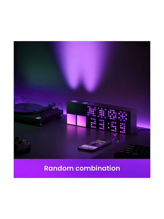 Yeelight Smart Διακοσμητικό Φωτιστικό Smart LED RGB 7.5x7.5x7.5εκ.