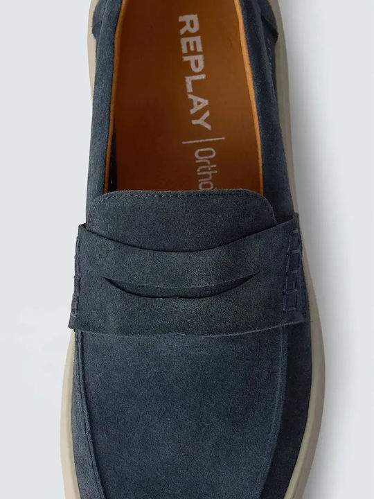 Brice Tonal Suede Herren Sneakers Blau