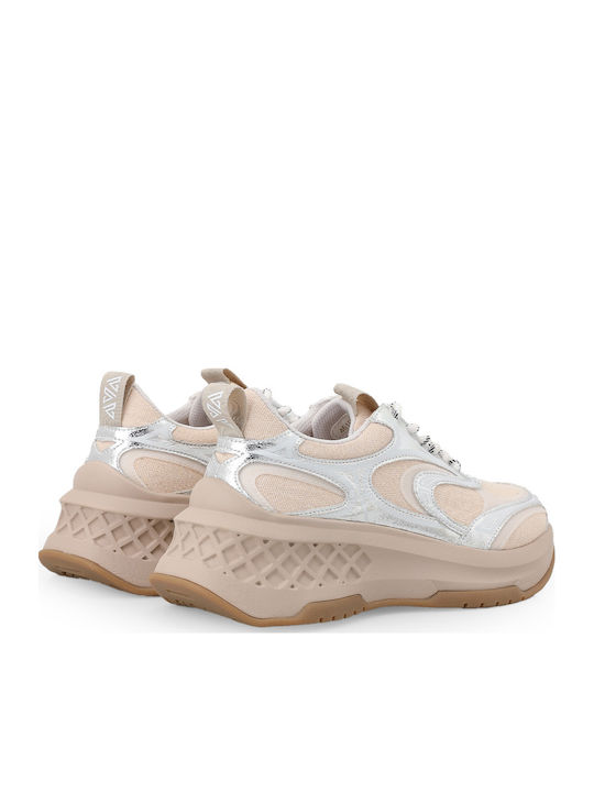 Damen Sneakers Silber Beige 461P-902-15-S079K-SILBER/GRAU