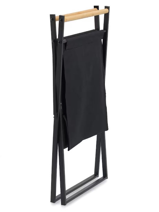 Zeller Laundry Basket Fabric Collapsible 37x40x67cm Black