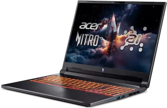 Acer Nitro V16 AI 16" IPS FHD+ 180Hz (Ryzen AI 300 Series-7 350/16GB/500GB SSD/GeForce RTX 5050/W11 Pro) (Международен Английски Език Клавиатура)