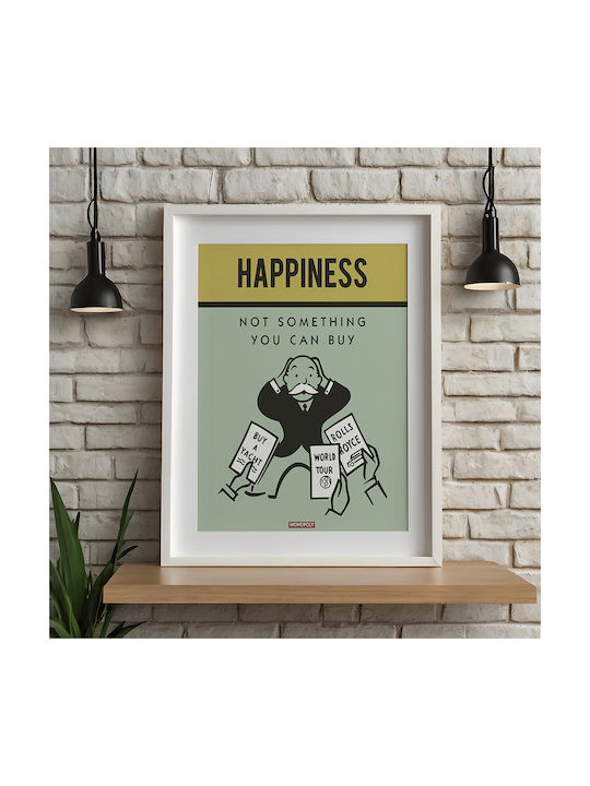Poster Citat Fericire Monopoly Pq128 50cm X 70cm