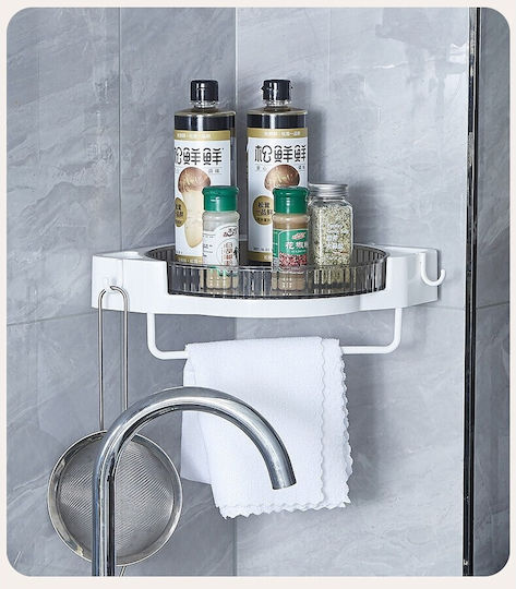 Alista Home Wall Mounted Bathroom Shelf Plastic 29x29x6cm Gray