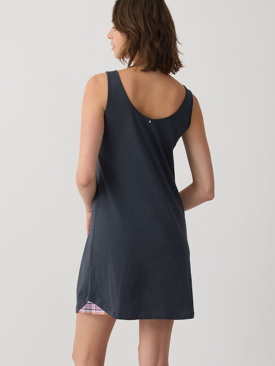 Minerva Minerva Damen Schlafanzug Sommer Anthrazit