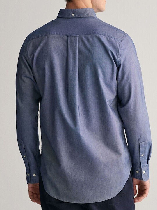 Gant Cotton Shirt Dark Blue