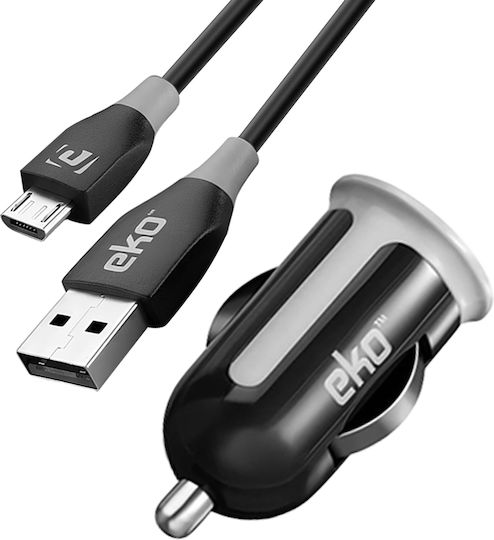 Eko 1a Zigarrenanzünder Ladegerät Pack 1m Mikro-USB Kabel Schwarz