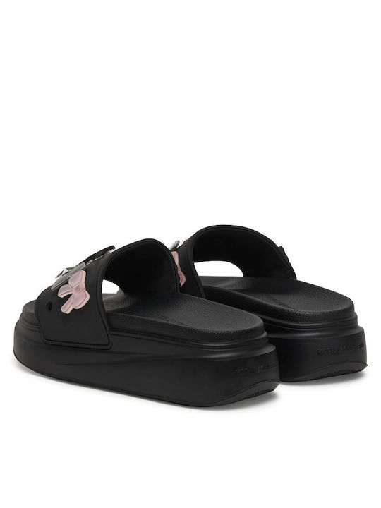 Damen Flache Sandalen Schwarz KL88826 V0S