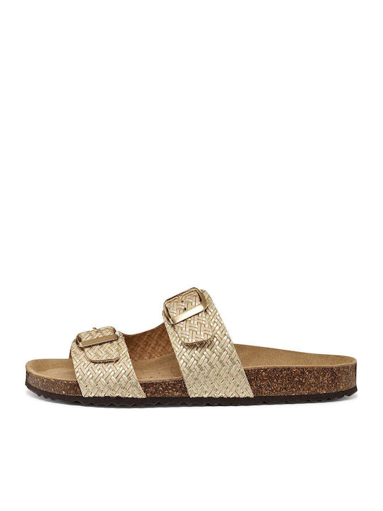 Brionia Leather Women's Anatomic Sandals Gold