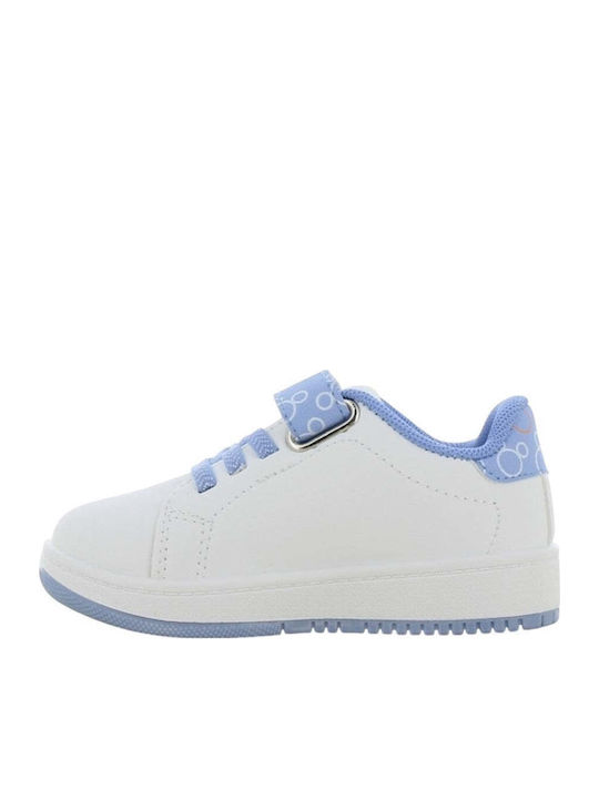 Sneaker Παιδικά Sneakers Ανατομικά με Σκρατς Λευκά
