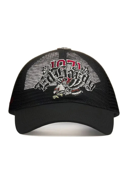 Ed Hardy 1971 Soaring Eagle Full Mesh Cap Μαύρο