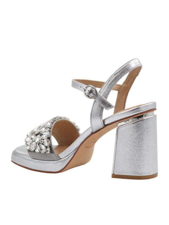 Damen Sandalen Silber