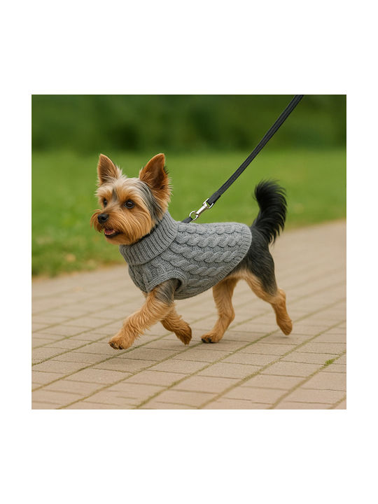 Vestă Pentru Animale Cu Orificiu Pentru Lesă Dimensiune M 33 X 17 Cm Gri