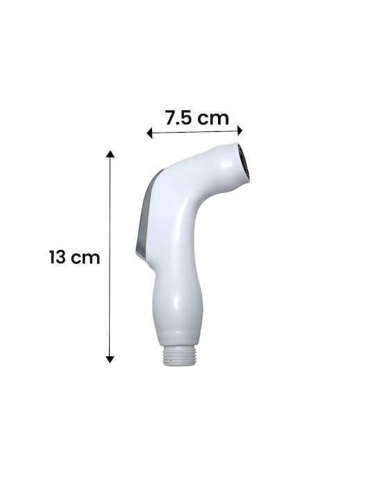 Avizar Spa-style Shower Head Soft Rain Effect Silicone Nozzle White