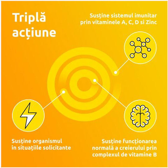 Bayer Supradyn Energy Coenzima Q10 Vitamina pentru Susținerea Imunității, Pielii și Acțiune Antioxidantă Energy 15 comprimate efervescente