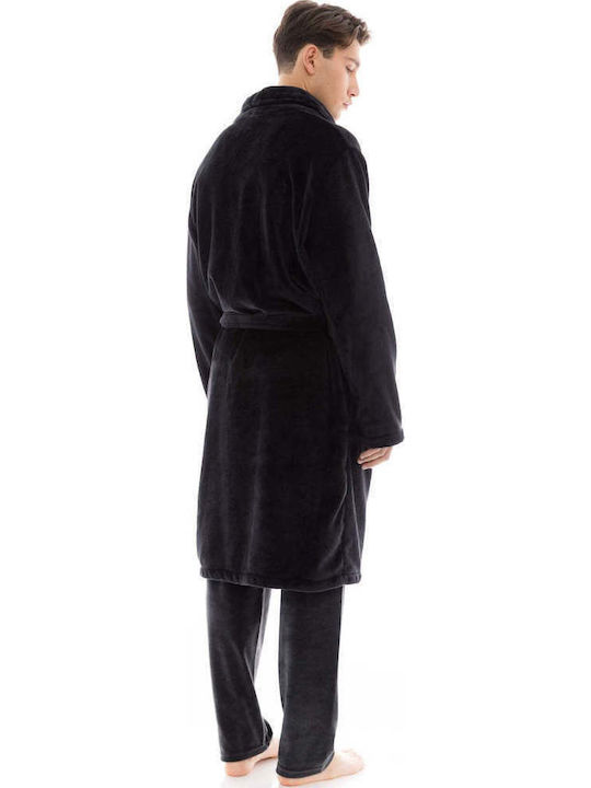 Ulisse Robe De Iarnă Pentru Bărbați Neagră