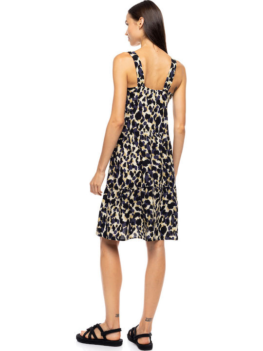 Pink Label Caftan De Plajă Pentru Femei Galben Leopard